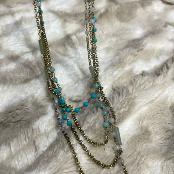 Adjustable chain and bead necklace - Picture 4 of 9